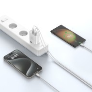 Стенно зарядно устройсто с 2 порта 20W от Tech Protect C20W - Черно