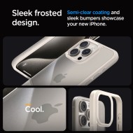 Удароустойчив твърд кейс за iPhone 15 Pro от Spigen Ultra Hybrid - Natural Titanium