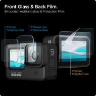 Комплект предпазни протектори за GoPro 9 / 10 / 11 / 12 от Spigen Glas.TR.Slim - Прозрачни