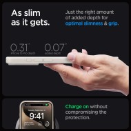 Удароустойчив кейс с MagSafe пръстен за iPhone 15 Pro Max от Spigen Ultra Hybrid Mag - Frost Natural Titanium