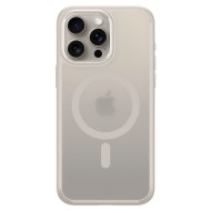 Удароустойчив кейс с MagSafe пръстен за iPhone 15 Pro от Spigen Ultra Hybrid Mag - Frost Natural Titanium