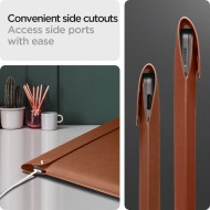 Тънък калъф за 15-16 инчов лаптоп от Spigen Valentinus Sleeve - Classic Brown