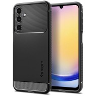 Удароустойчив кейс за Samsung Galaxy A25 5G от Spigen Rugged Armor - Черен мат