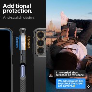 Удароустойчив кейс за Samsung Galaxy A25 5G от Spigen Rugged Armor - Черен мат
