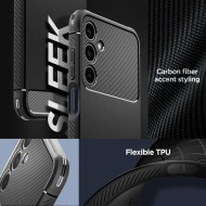 Удароустойчив кейс за Samsung Galaxy A25 5G от Spigen Rugged Armor - Черен мат