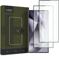 2 х Стъклен протектор FULL GLUE за Samsung Galaxy S24 Ultra от Hofi Glass Pro+ - Черен
