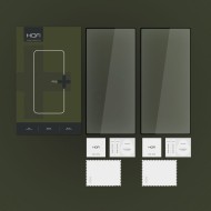 2 х Стъклен протектор FULL GLUE за Samsung Galaxy S24 Ultra от Hofi Glass Pro+ - Черен