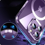 Твърд кейс с MagSafe пръстен за Samsung Galaxy S24 Ultra от Tech-Protect FlexAir Hybrid - Прозрачен