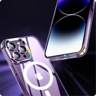 Твърд кейс с MagSafe пръстен за Samsung Galaxy S24 Ultra от Tech-Protect FlexAir Hybrid - Прозрачен