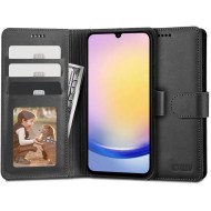 Кожен тефтер за Samsung Galaxy A25 5G от Tech-Protect Wallet - Черен