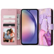 Кожен тефтер за Samsung Galaxy A25 5G от Tech-Protect Wallet - Marble
