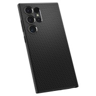 Силиконов кейс за Samsung Galaxy S24 Ultra от Spigen Liquid Air - Черен мат