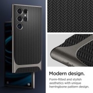 Твърд хибриден кейс за Samsung Galaxy S24 Ultra от Spigen Neo Hybrid - Gunmetal