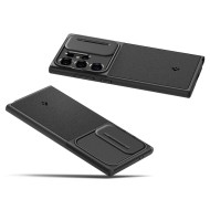Кейс с капак за камерата за Samsung Galaxy S24 Ultra от Spigen Optik Armor - Черен