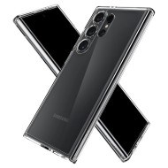 Удароустойчив твърд кейс за Samsung Galaxy S24 Ultra от Spigen Ultra Hybrid - Прозрачен