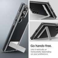 Удароустойчив твърд кейс за Samsung Galaxy S24 Ultra от Spigen Ultra Hybrid S - Прозрачен