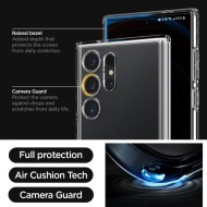 Удароустойчив твърд кейс за Samsung Galaxy S24 Ultra от Spigen Ultra Hybrid S - Прозрачен