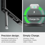 Удароустойчив, твърд кейс за Samsung Galaxy S24 Ultra от Spigen Tough Armor - Черен