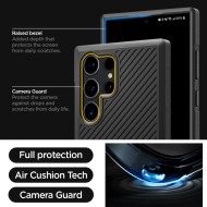 Удароустойчив кейс за Samsung Galaxy S24 Ultra от Spigen Core Armor - Черен мат
