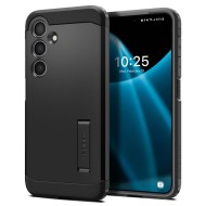 Удароустойчив, твърд кейс за Samsung Galaxy S24 от Spigen Tough Armor - Черен