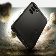 Удароустойчив, твърд кейс за Samsung Galaxy S24 от Spigen Tough Armor - Черен