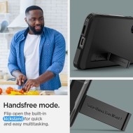 Удароустойчив, твърд кейс за Samsung Galaxy S24 от Spigen Tough Armor - Черен
