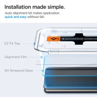 2 Стъклени протектора за дисплей на Samsung Galaxy S24 от Spigen Glas.TR "Ez Fit" - Прозрачни