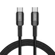 Кабел за зареждане USB-C / USB-C с PD 100W / 20V / 5A от Tech-Protect Ultraboost Evo - 200см Черен