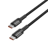 Кабел за зареждане USB-C / USB-C с PD 100W / 20V / 5A от Tech-Protect Ultraboost Evo - 200см Черен