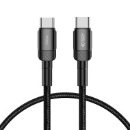 Кабел за зареждане USB-C / USB-C с PD 100W / 20V / 5A от Tech-Protect Ultraboost Evo - 25см Черен