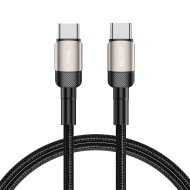 Кабел за зареждане USB-C / USB-C с PD 100W / 20V / 5A от Tech-Protect Ultraboost Evo - 100см Titanium