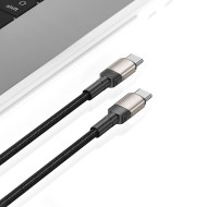Кабел за зареждане USB-C / USB-C с PD 100W / 20V / 5A от Tech-Protect Ultraboost Evo - 200см Titanium