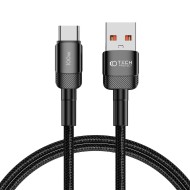 Кабел за зареждане USB-A / USB-C с PD 100W / 20V / 5A от Tech-Protect Ultraboost Evo - 100см Черен