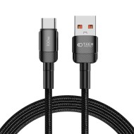 Кабел за зареждане USB-A / USB-C с PD 100W / 20V / 5A от Tech-Protect Ultraboost Evo - 200см Черен