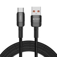 Кабел за зареждане USB-A / USB-C с PD 100W / 20V / 5A от Tech-Protect Ultraboost Evo - 300см Черен
