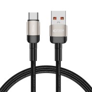 Кабел за зареждане USB-A / USB-C с PD 100W / 20V / 5A от Tech-Protect Ultraboost Evo - 100см Titanium