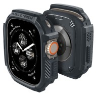 Удароустойчив кейс за Apple Watch Ultra 1/2 (49mm) от Spigen Rugged Armor - Dark Grey
