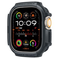 Удароустойчив кейс за Apple Watch Ultra 1/2 (49mm) от Spigen Rugged Armor - Dark Grey