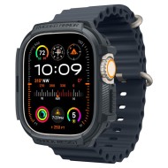 Удароустойчив кейс за Apple Watch Ultra 1/2 (49mm) от Spigen Rugged Armor - Dark Grey