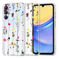 Силиконов кейс за Samsung Galaxy A15 4G / 5G от Tech-Protect FlexAir+ - Garden Floral