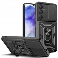 Удароустойчив калъф за Samsung Galaxy A55 5G от Tech-Protect CamShield Pro - Черен