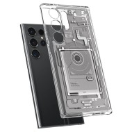 Удароустойчив твърд кейс за Samsung Galaxy S24 Ultra от Spigen Ultra Hybrid - Zero One White
