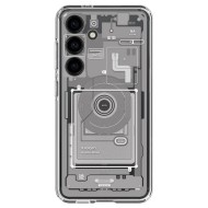 Удароустойчив твърд кейс за Samsung Galaxy S24 от Spigen Ultra Hybrid - Zero One White