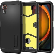 Удароустойчив, твърд кейс за Samsung Galaxy Xcover 7 от Spigen Tough Armor - Черен