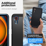 Удароустойчив, твърд кейс за Samsung Galaxy Xcover 7 от Spigen Tough Armor - Черен
