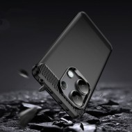 Удароустойчив кейс за Xiaomi Redmi Note 13 4G/LTE от Tech-Protect TPUcarbon - Черен