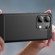 Удароустойчив кейс за Xiaomi Redmi Note 13 4G/LTE от Tech-Protect TPUcarbon - Черен
