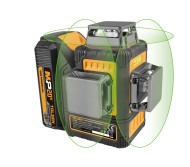 Акумулаторен лазерен нивелир 3х360° 20V от Tolsen - 1 Батерия 20 V Li Ion, 2.0 Ah