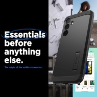 Удароустойчив, твърд кейс за Samsung Galaxy A35 5G от Spigen Tough Armor - Черен