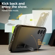Удароустойчив, твърд кейс за Samsung Galaxy A35 5G от Spigen Tough Armor - Черен